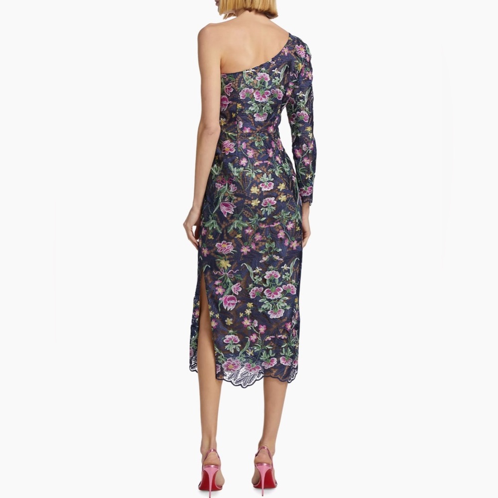 Marchesa Notte NEW Alexis Floral Embroidered Midi Dress Size XS $795.00 - Picture 4 of 16